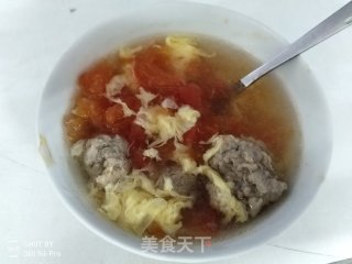 番茄肉丸蛋花汤的做法