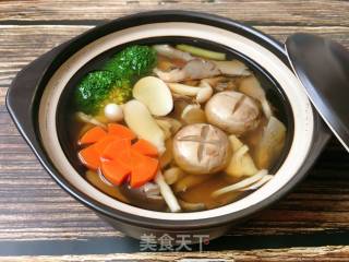鲜菌时蔬汤的做法
