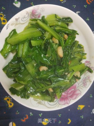 蒜香苦麦菜的做法