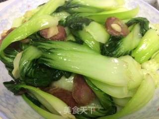 腊肠青菜的做法