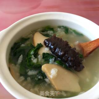 荠菜海鲜粥的做法