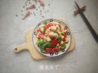 彩椒炒鸡胸的做法