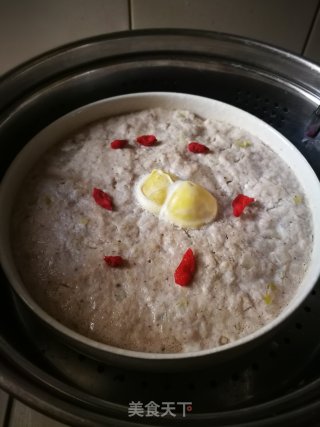 咸蛋蒸肉末的做法