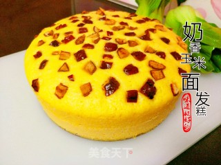 奶香玉米面发糕的做法