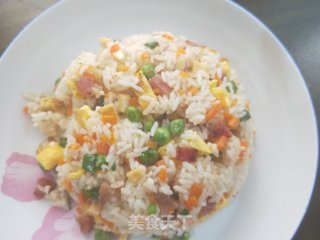 五色炒饭的做法