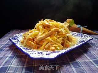 韭黄炒豆干的做法