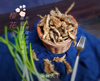 脆炸蘑菇的做法