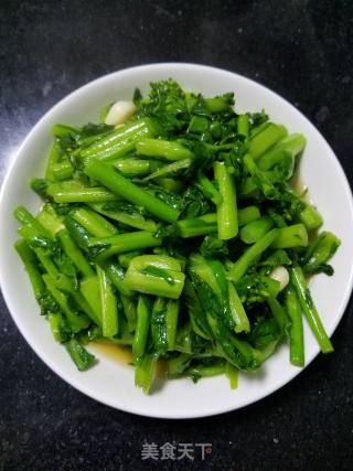 素炒菜苔的做法
