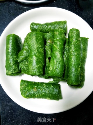 菠菜翡翠卷的做法