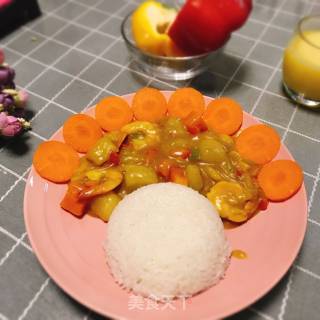 咖喱虾的做法