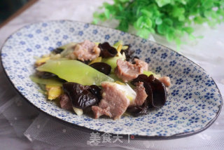 家常白油肉片的做法