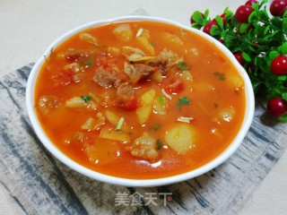番茄土豆炖牛腩的做法