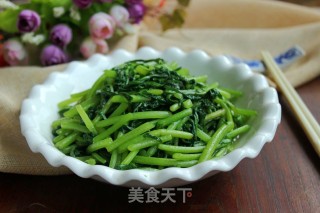 炒蓬蒿菜的做法