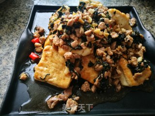 紫苏肉末豆腐的做法