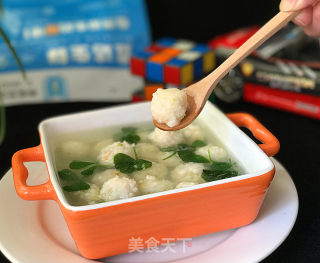 磷虾丸子苜蓿汤的做法