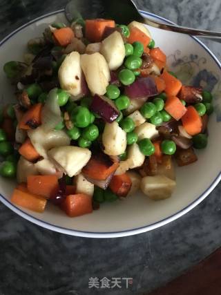 马蹄时蔬小炒的做法