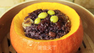 韩式南瓜黏米饭的做法