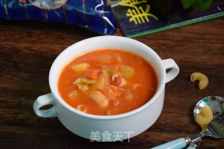 蔬菜意面浓汤的做法