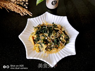 蒲公英拌粉丝的做法
