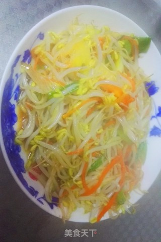 炒豆芽的做法