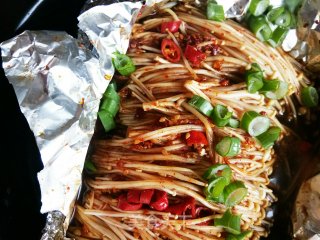 锡纸金针菇的做法