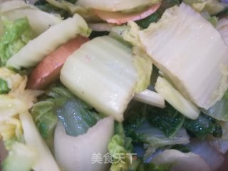 炒长白菜的做法
