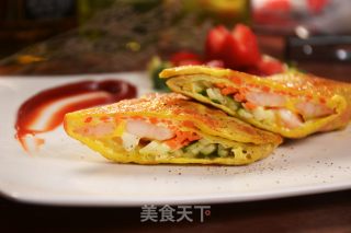 【小森妈妈菜谱】色香味美减脂餐—五彩鲜蔬虾饼的做法