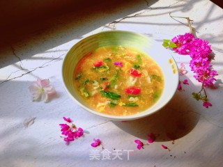 水萝卜棵蛋花汤的做法
