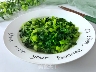 清炒绣花锦菜的做法