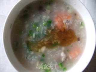 鲜虾香菇大米粥的做法步骤：5