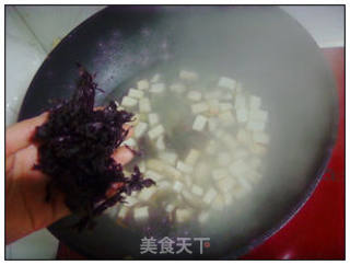 紫菜豆腐蛋花汤的做法步骤：8