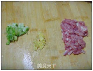 肉丝咸菜条的做法步骤：2