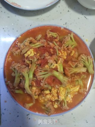 番茄菜花的做法
