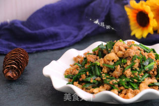 肉末韭菜的做法
