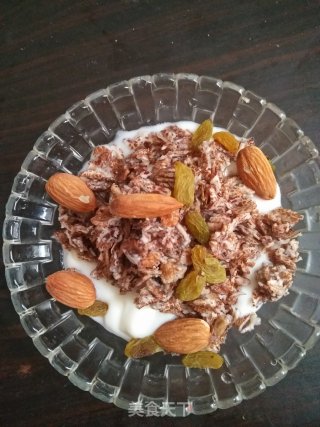 自制坚果麦片早餐的做法