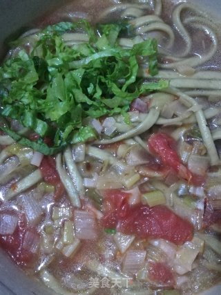 茵陈面条的做法
