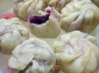紫薯包子的做法