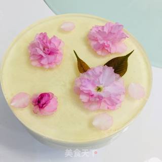 桃花蛋糕的做法