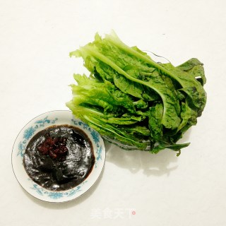 笋叶蘸酱的做法