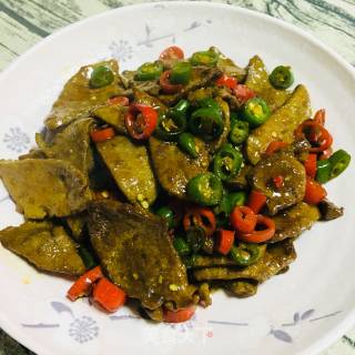 小炒猪肝的做法