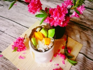 牛油芒果手卷的做法
