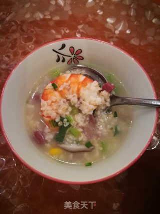 青菜肉糜燕麦粥的做法