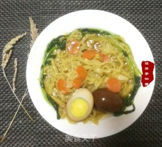 菠菜手擀面的做法