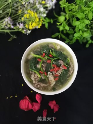 牛肉片菠菜汤的做法