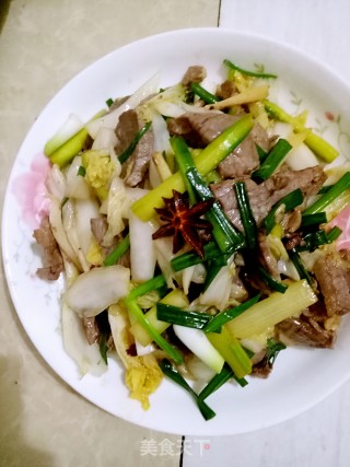 娃娃菜芦笋炒牛肉的做法