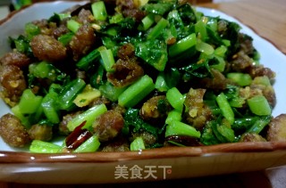 红腰豆酥苦菜的做法
