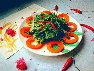 小米椒拌蒲公英的做法