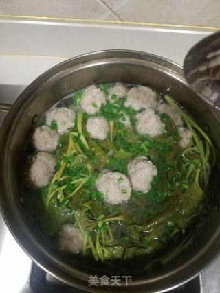 鱼腥草肉丸汤的做法
