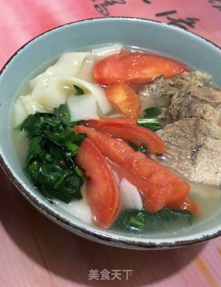 肉汤牛筋面的做法