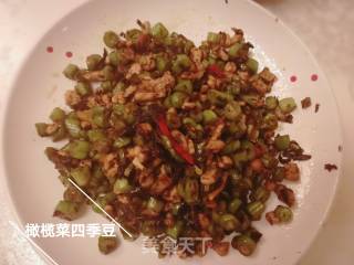 橄榄菜肉末煸四季豆的做法